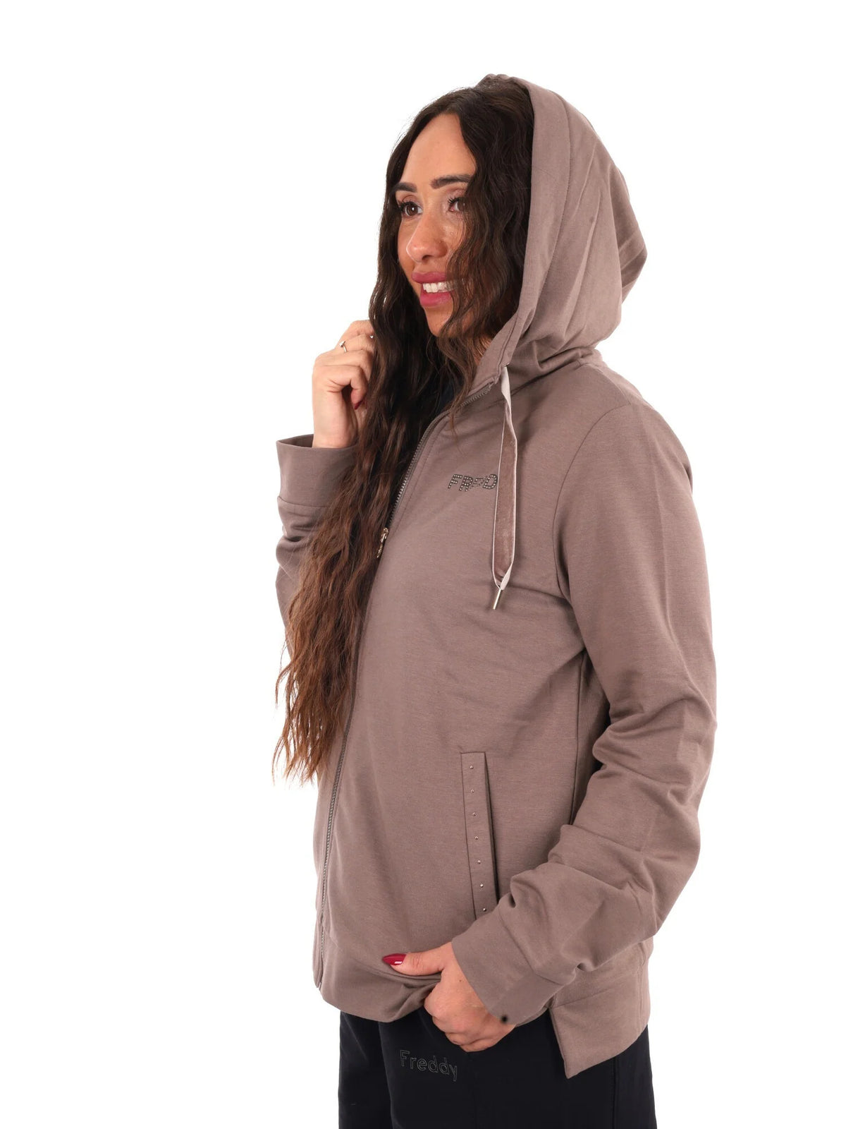 zip lunga cappuccio 