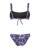 due pezzi fascia water print 