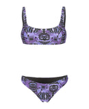 due pezzi fascia water print 