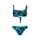 due pezzi fascia water print 